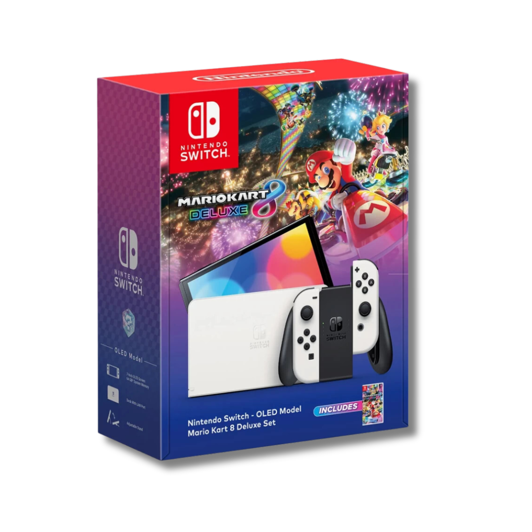 เครื่องเกม Nintendo Switch OLED Bundle Mario Kart8 สีขาว_0